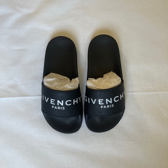 Kids Black Givenchy slides